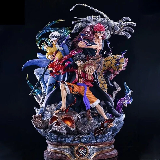 FIGURINE ONE PIÈCE luffy, les 3 capitaines du.nouveau monde EUR 70,00