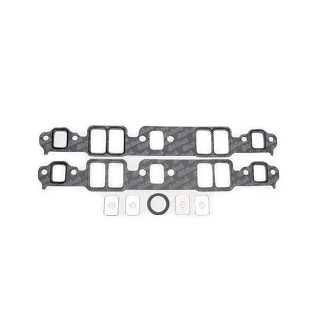 Edelbrock Gaskets Manifold Intake Composite 2.09"x1.28" Port .060" Thick SBC Set