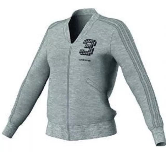 Adidas Sportjacke EF MGH Tracktop , Grau , 40 , Neu ,