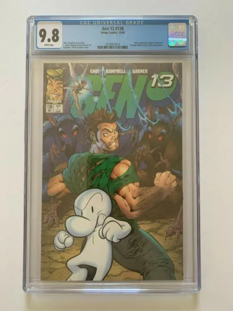 Gen 13 #13B Variant Cover CGC 9.8 / White Pages (1995 2nd Series), Image Comics
