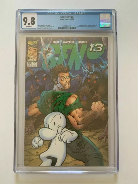 Gen 13 #13B Variant Cover CGC 9.8 / White Pages (1995 2nd Series), Image Comics