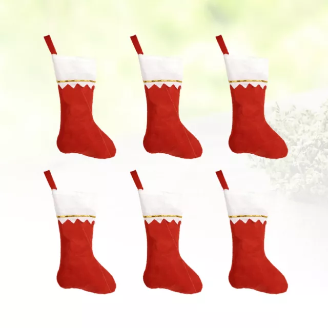 6 Pcs Rot Anhänger Zum Aufhängen Am Weihnachtsbaum Weihnachtstüten