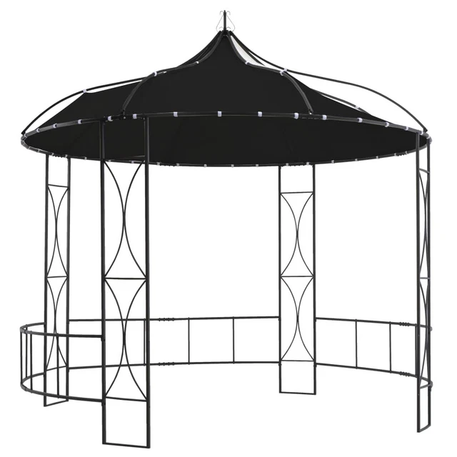 Pavillon 300 X 290 Cm Anthrazit Rund
