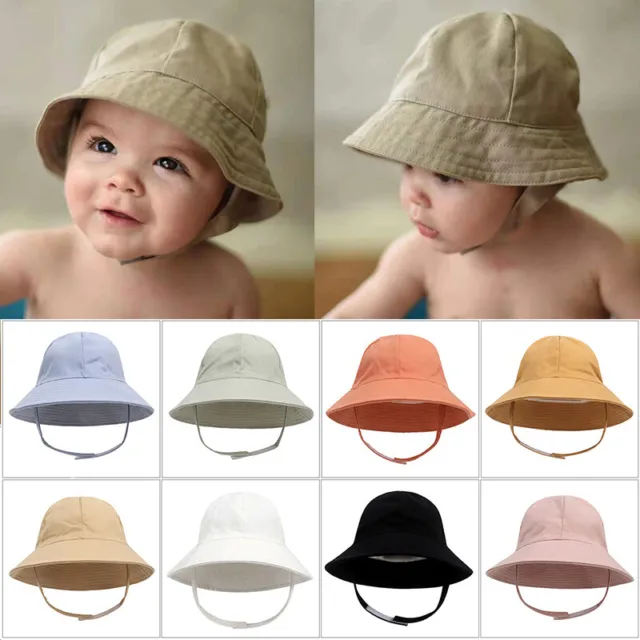 Baby Sun Hat Summer Beach Hat Bucket Cap Girl Boy Newborn Kids Toddler 0-8Years