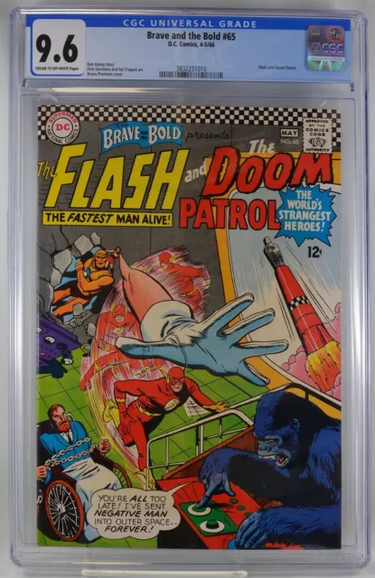 Brave and the Bold #65 CGC 9.6 Flash Doom Patrol 1966