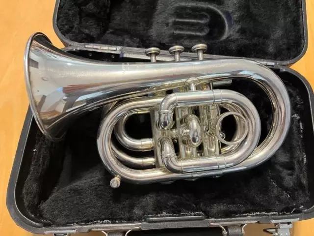 Jupiter JPT-416 Pocket Trumpet silver Musical instrument Mouthpeace