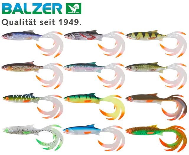 Balzer Shirasu Reptile Shad - Gummifisch zum Raubfischangeln, Hechtköder