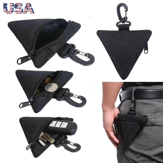 Tactical Small Coin Purse Keychain Little Change Wallet Wireless Headset Pack US