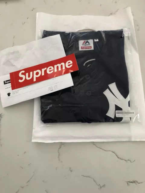 supreme yankees jersey