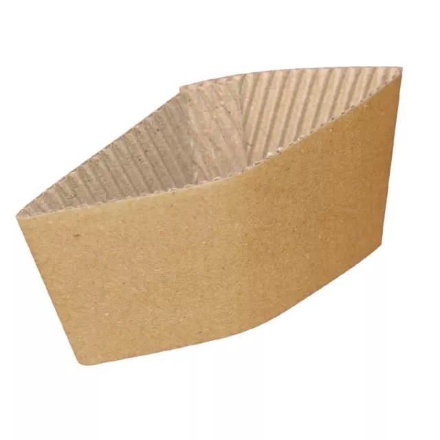 12oz Kraft Paper Sleeves For Single Walled Disposable Paper Cups 400 Sleeves