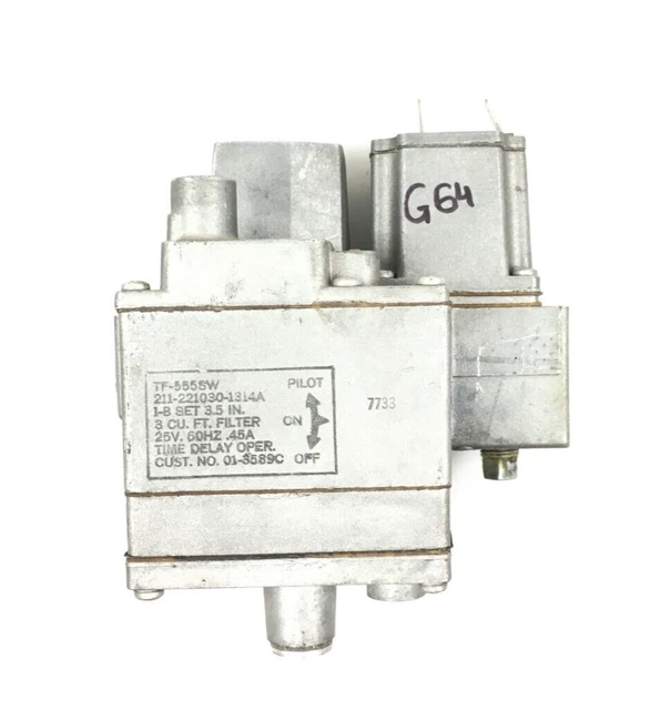thumbnail image 2 of Used Essex TF-555SW HVAC Furnace Gas Valve - 211-221030-1314B 2 of 6