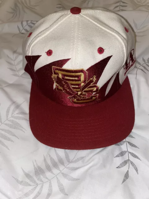 RARE VINTAGE BOSTON College Starter Logo Athletic Sharktooth Hat Cap ...