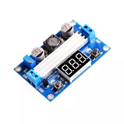 New 100W DC-DC Step-up Boost Converter Power Supply Module + LED Voltmeter