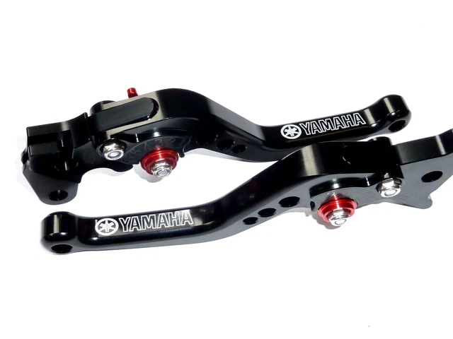 Leve Accossato Per Yamaha DT R 125 (1988-2005) - Coppia Leva Frizione E Freno Nera, Compatibile Con Originali, Materiale Resistente