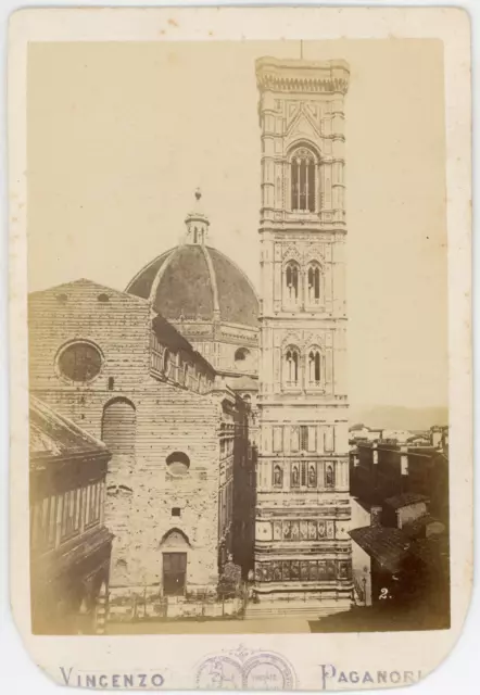 Italia, Firenze, Santa Maria del Fiore Vintage albumen print Tirage albuminé