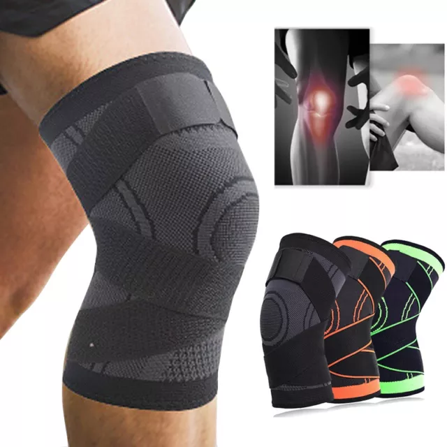 3D Weaving Knee Sleeve Compression Fit Support for Joint Pain Arthritis Relief