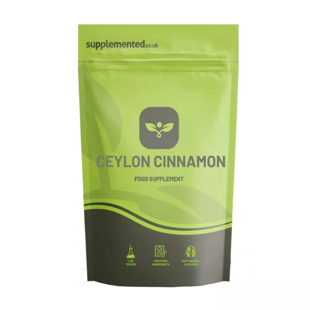 Ceylon Cinnamon Extract 2000mg 90 Tablets Vegan Blood Sugar Insulin Control