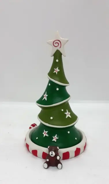 Partylite Father Christmas Musical Tea Light Holder Snow Globe Retired  Santa