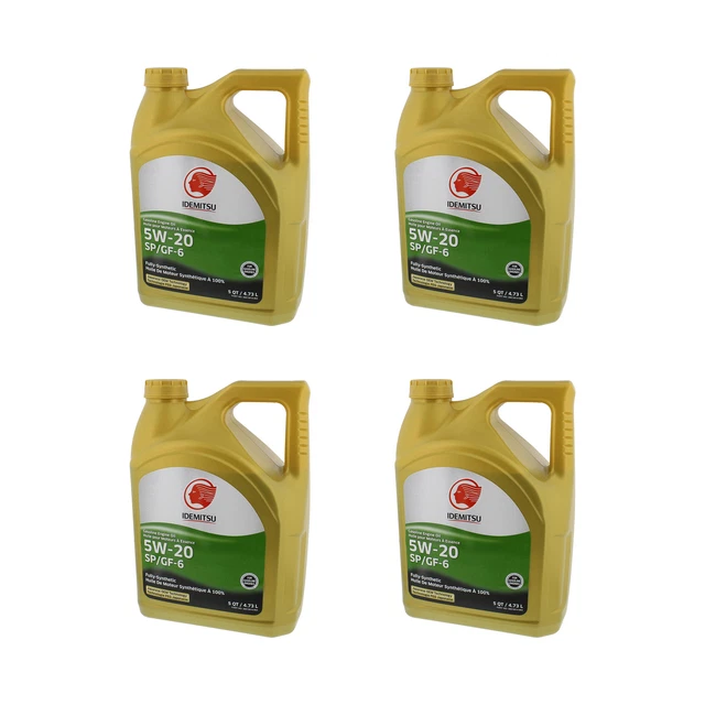 Idemitsu 5w20 Synthetic Motor Oil 4pk - 5W-20 Vehicle Engine Oil SP GF-6-1 Oil