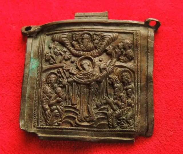 Ancient bronze religious artifact 18th century