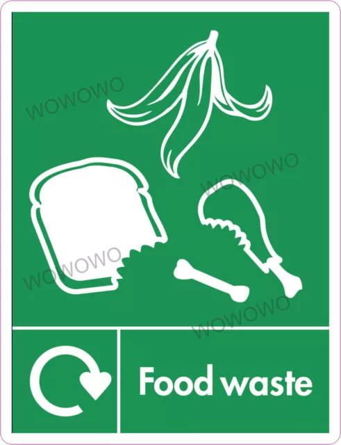 Catering Sticker Food waste (C) safety decal cafe restaurant factory pub trailer