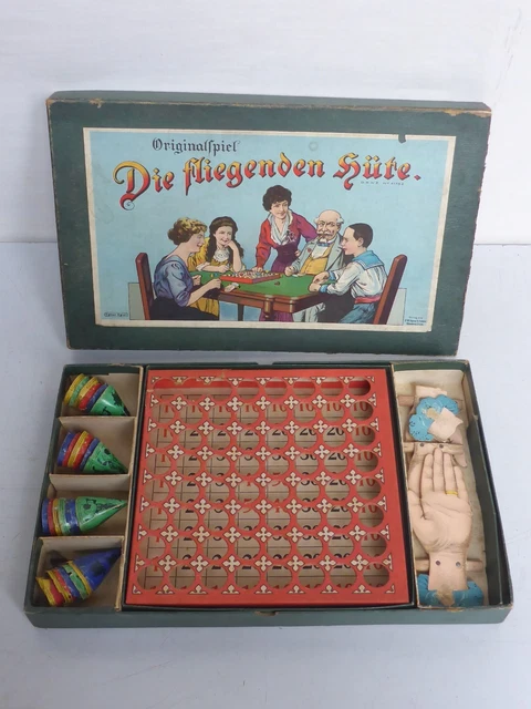 Ancien Jeu De Patience Et D'adresse : Les Chapeaux Volants (années 1920/30) Avec Sa Boîte D'origine