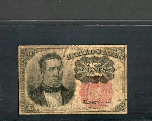 10 Cent "William Merideth" 1800'S (Fractional Currency) 10 Cent Red Seal!!
