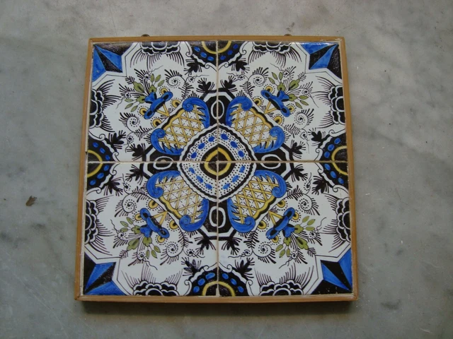 late 18/19th century delft handpainted dutch ornement  tiles