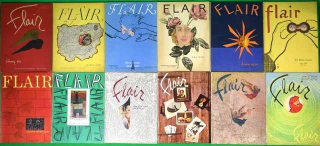 "Complete Set Of 12 Flair Magazines February 1950 - January 1951" "Complete Set Of 12 Flair Magazines February 1950 - January 1951"