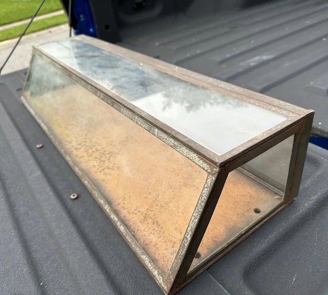 Antique Glass Pie Display Case Diner General Store Mercantile Countertop Safe