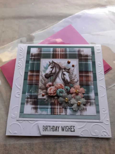 Handmade Greeting Card ^ Birthday   Wishes  Card & Envelope**