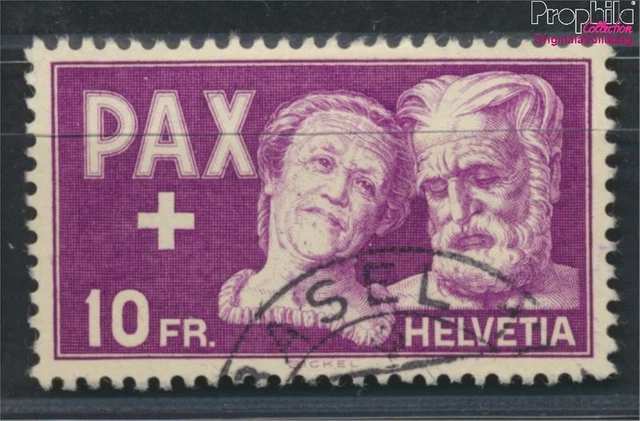 Suisse 459 testés oblitéré 1945 cessez-le-feu PAX (9909967