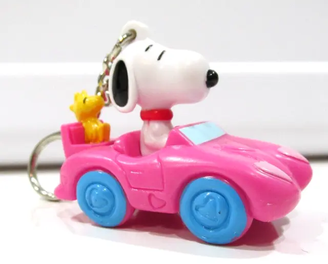 Whitman's Snoopy & Woodstock Valentines PVC Keychain/Clip-on Car/Convertible New