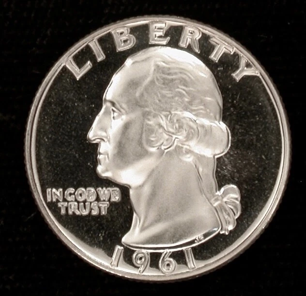 1961 25c HIGH GRADE DCAM PROOF !!!!! B&W ON BOTH SIDES !!!!!