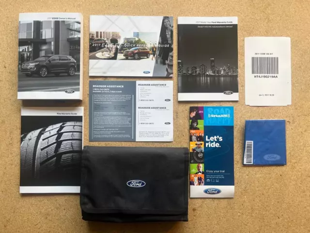 2017 Ford Edge Owners Manual Set with Case OEM B3