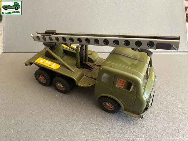 Jouet Ancien Camion Tôle Mécanisme Simca Cargo Militaire Jouet Ancien Camion Tôle Mécanisme Simca Cargo Militaire