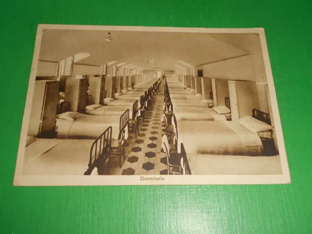 Cartolina Mondovì - Convitto Civico Maschile - Dormitorio 1953.