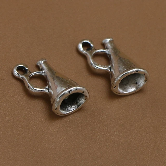 50 Stück Legierung Lautsprecher Anhänger DIY Charms Schmuckherstellung Zubehör f
