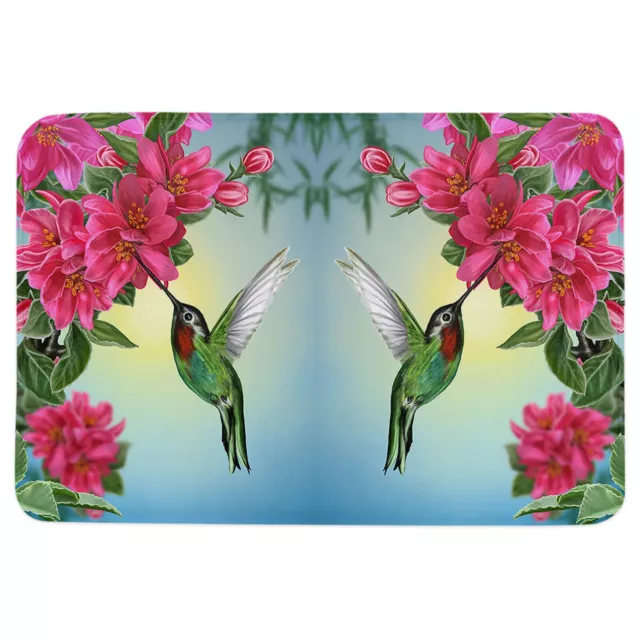 Flower Hummingbird Soft Home Doormat Decoration Living Room Carpet Kitchen Balco