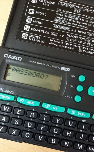 Casio data hot sale bank dc 2000