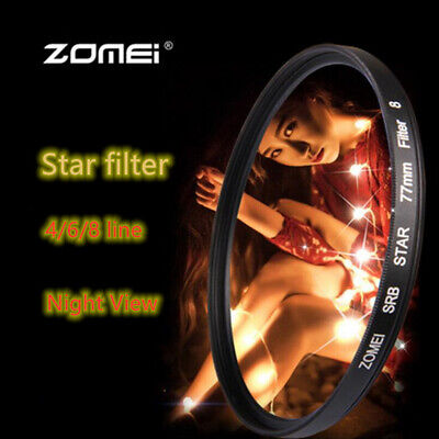 Zomei night view Pro Star Filter 4-Piont cross 72mm For Canon Nikon Sony DSLR