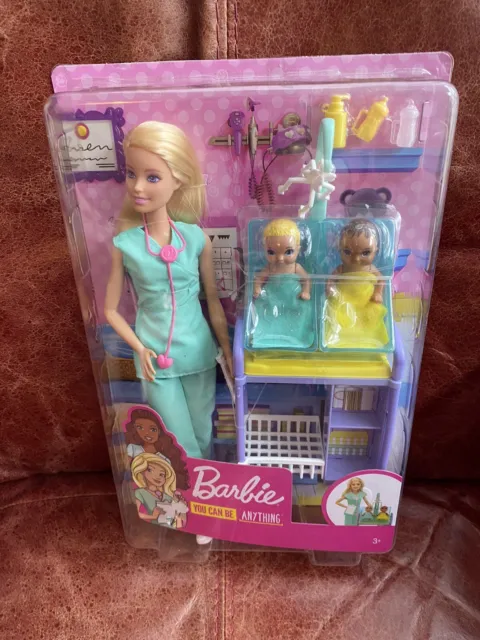 Barbie You Can Be Anything Doll, Baby Doctor Playset