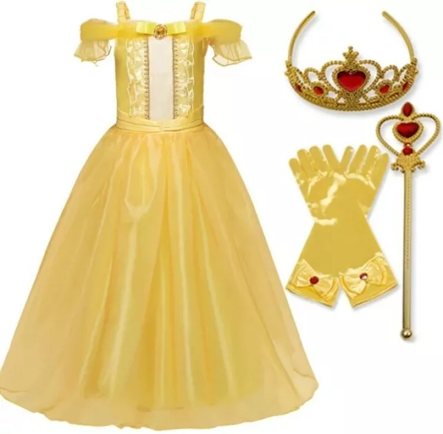 Costume Princesse Disney Déguisement belle  cosplay enfant toute taille disponib