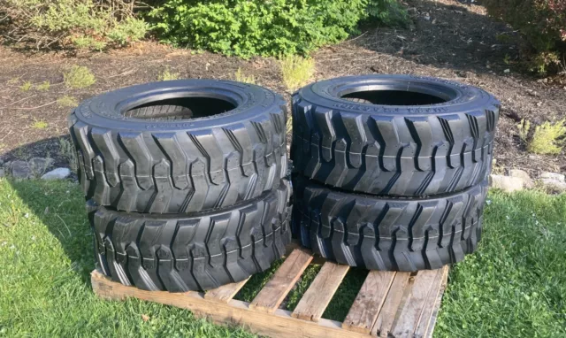 4 NEW 12-16.5 Skid Steer Tires -Forerunner SKS-1 - For Bobcat & others