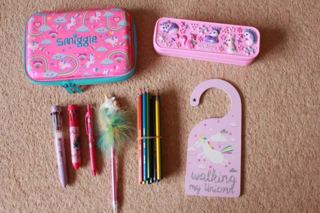 Smiggle Pencil Case and Stationary Bundle