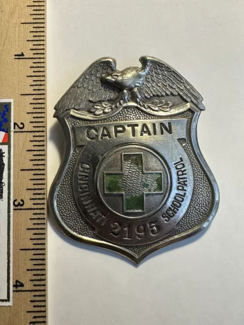 Cincinnati School Patrol Captain Badge