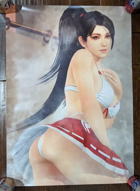 Dead or Alive Xtreme 3 Original Momiji B2 Bath Poster UNUSED Tecmo DOA