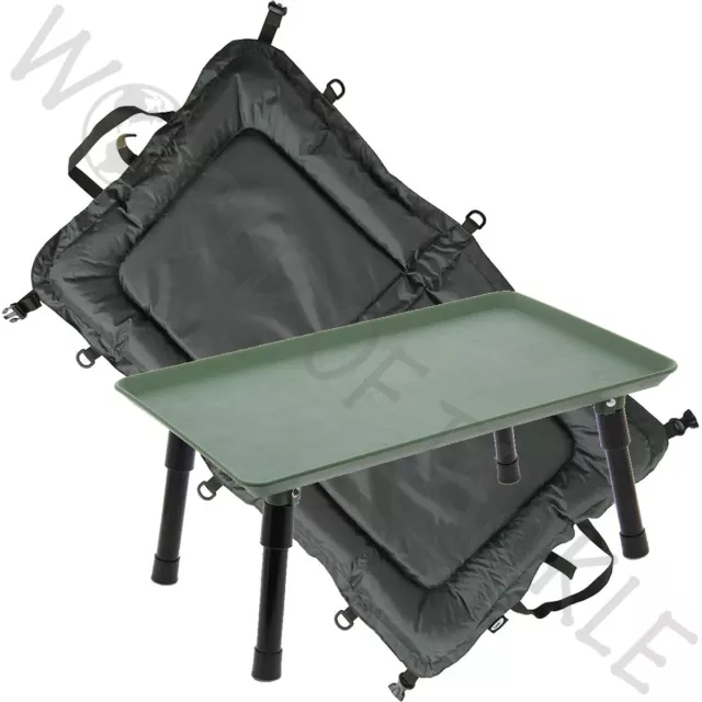 Carp Fishing Beanie Unhooking Mat NGT Padded Large 110cm x 60cm AND Bivvy Table