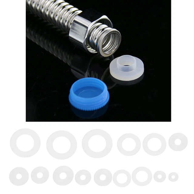250PCS Nylon Flat Washer Water Pipe Leakproof Sealing Gasket Assortment Kit LLI