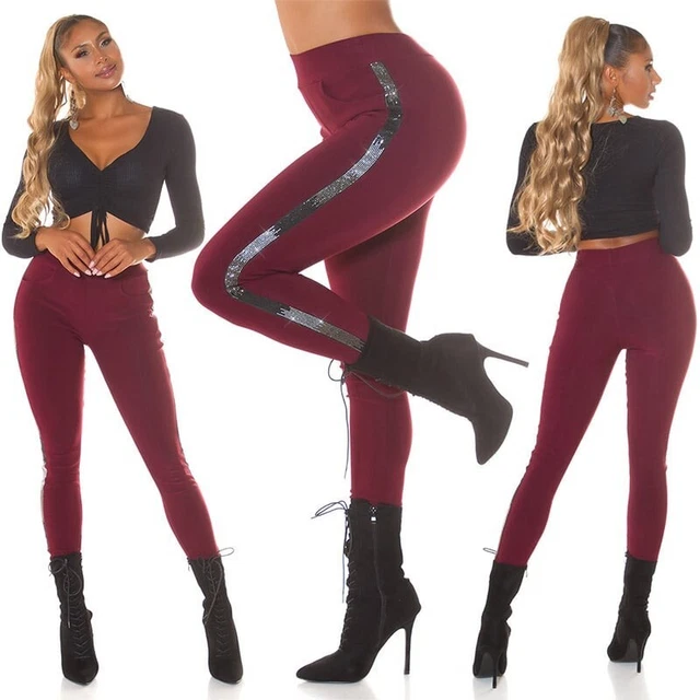 Leggings Pailletés Noir Femme - Taille Haute - Taille 36 - Jela London - Neuf Avec étiquettes